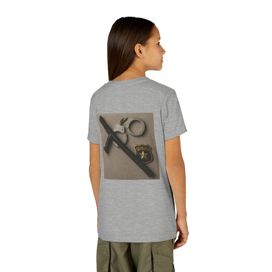 Law Enforcement Appreciation Youth Unisex Short Sleeve Crewneck Tee