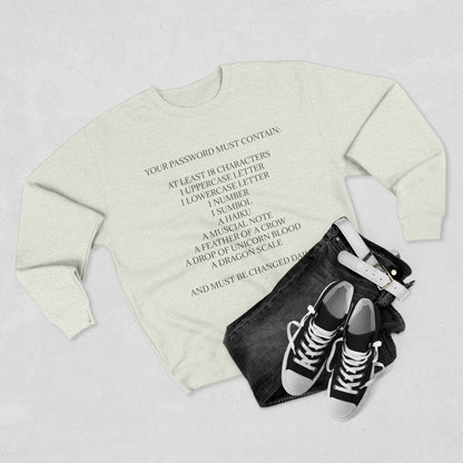 Password Unisex Crewneck Sweatshirt