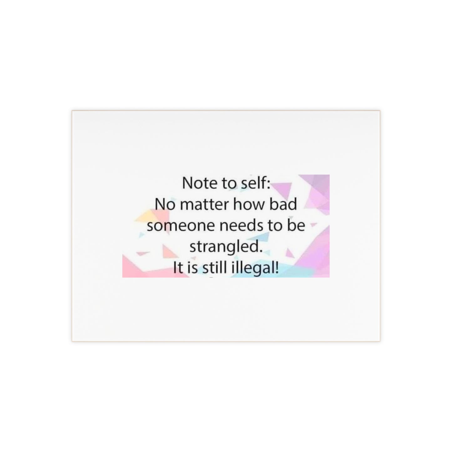 Note To Self Ceramic Photo Tile