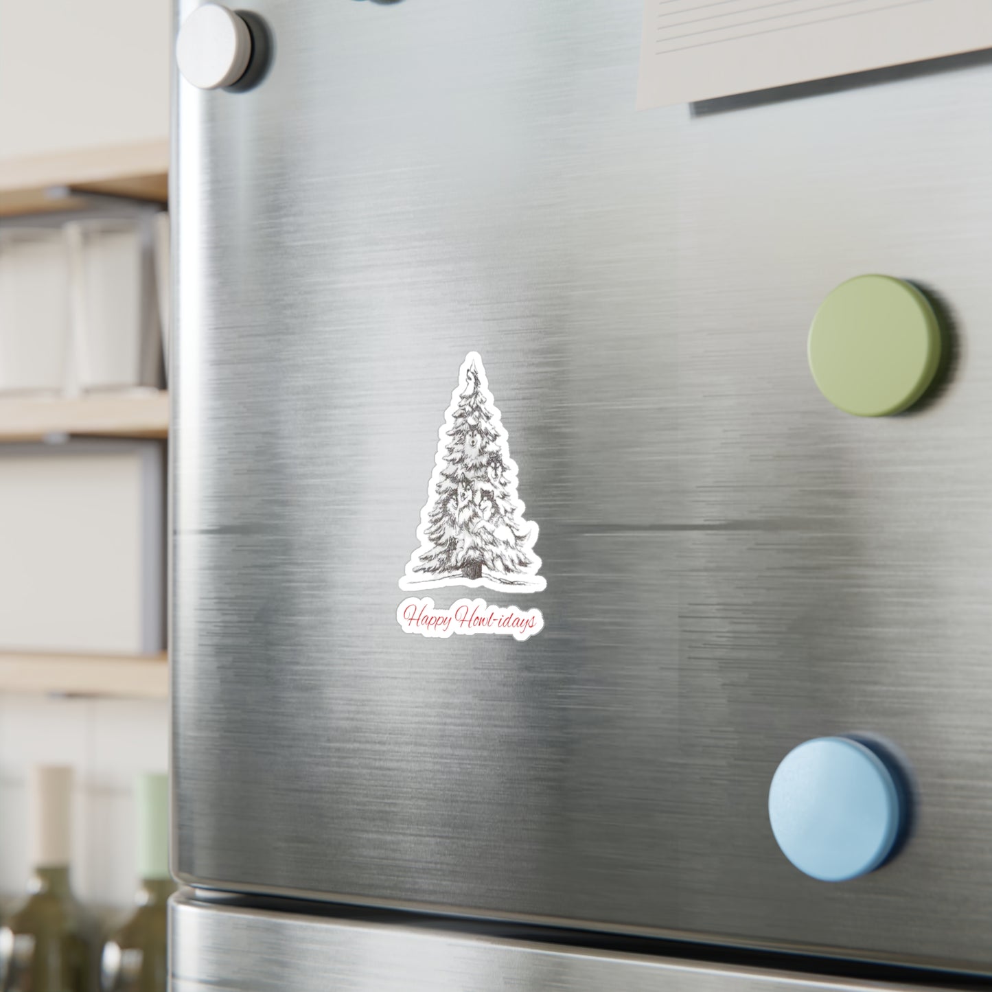 Happy Howl-idays Vinyl Decal