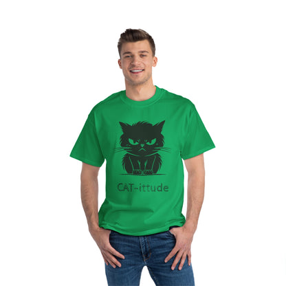 Cat-ittude Men's Short-Sleeve Crewneck Tee