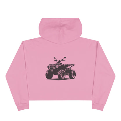 Off The Beaten Path Quad Women's Crop Hoodie