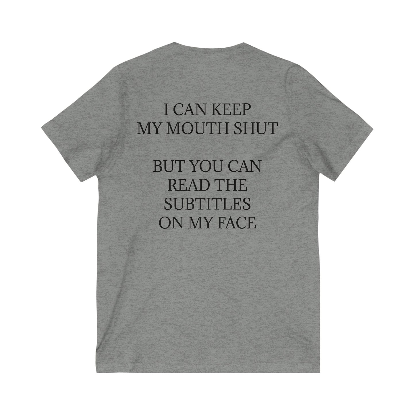 Subtitles Unisex Short Sleeve V-Neck Tee