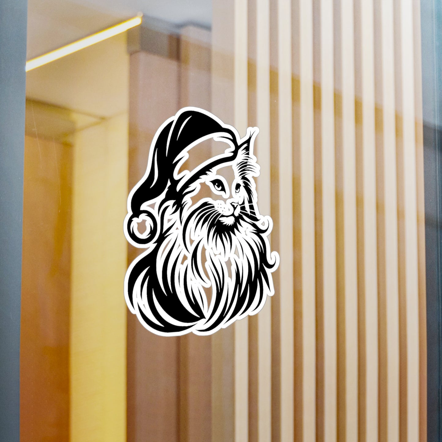 Santa Paws Cat Vinyl Decal