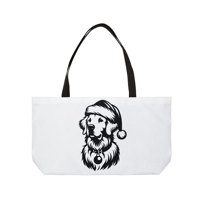 Santa Paws Golden Weekender Tote Bag