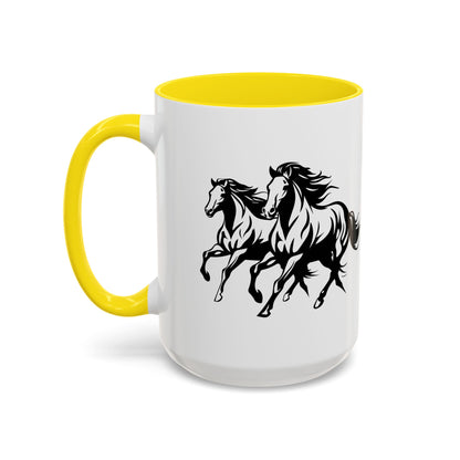 Horsin' Around 2-Tone Coffee Mug