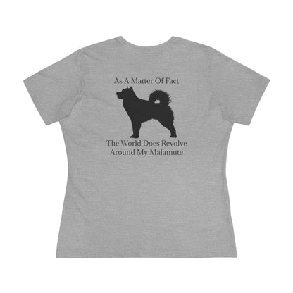 Matter Of Fact Malamute Women's Short Sleeve Crewneck Tee