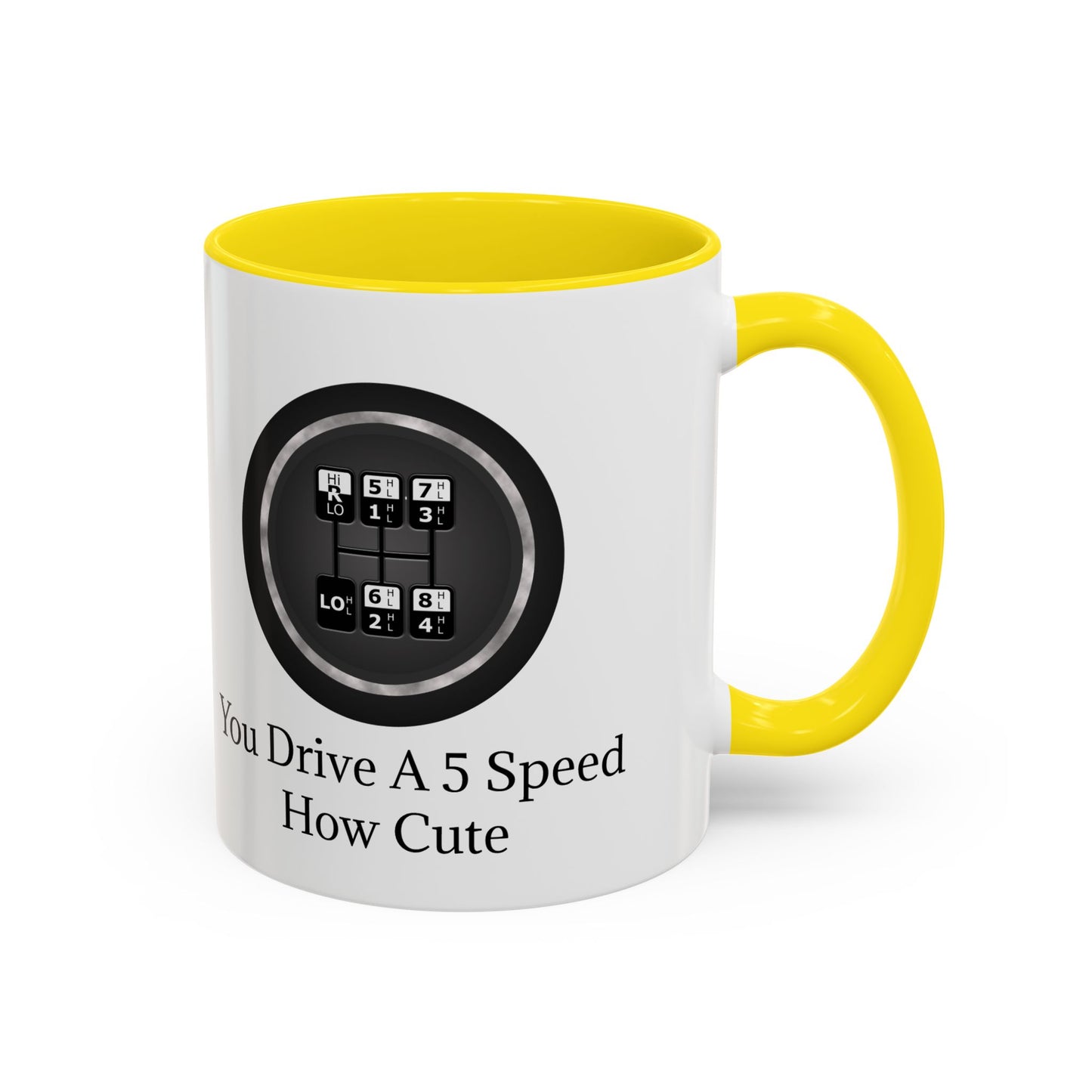5 Speed How Cute 2-Tone Coffee Mug