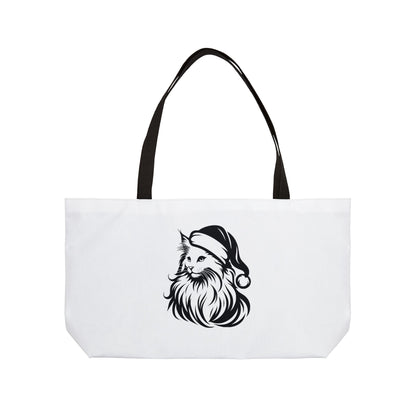 Santa Paws Cat Weekender Tote Bag