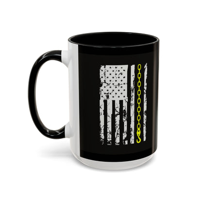 Thin Yellow Line 2-Tone Coffee Mug