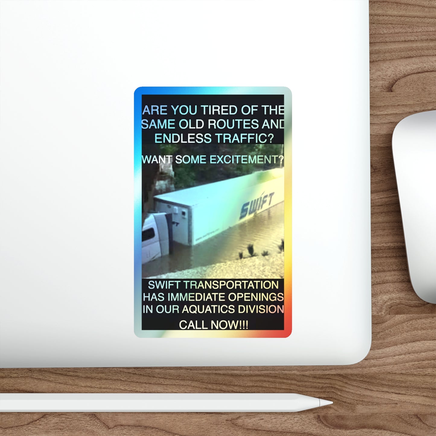 Swift Aquatics Holographic Sticker