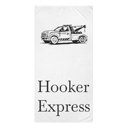 H**ker Express Wheel Lift Tow Truck Mink-Cotton  Beach Towel