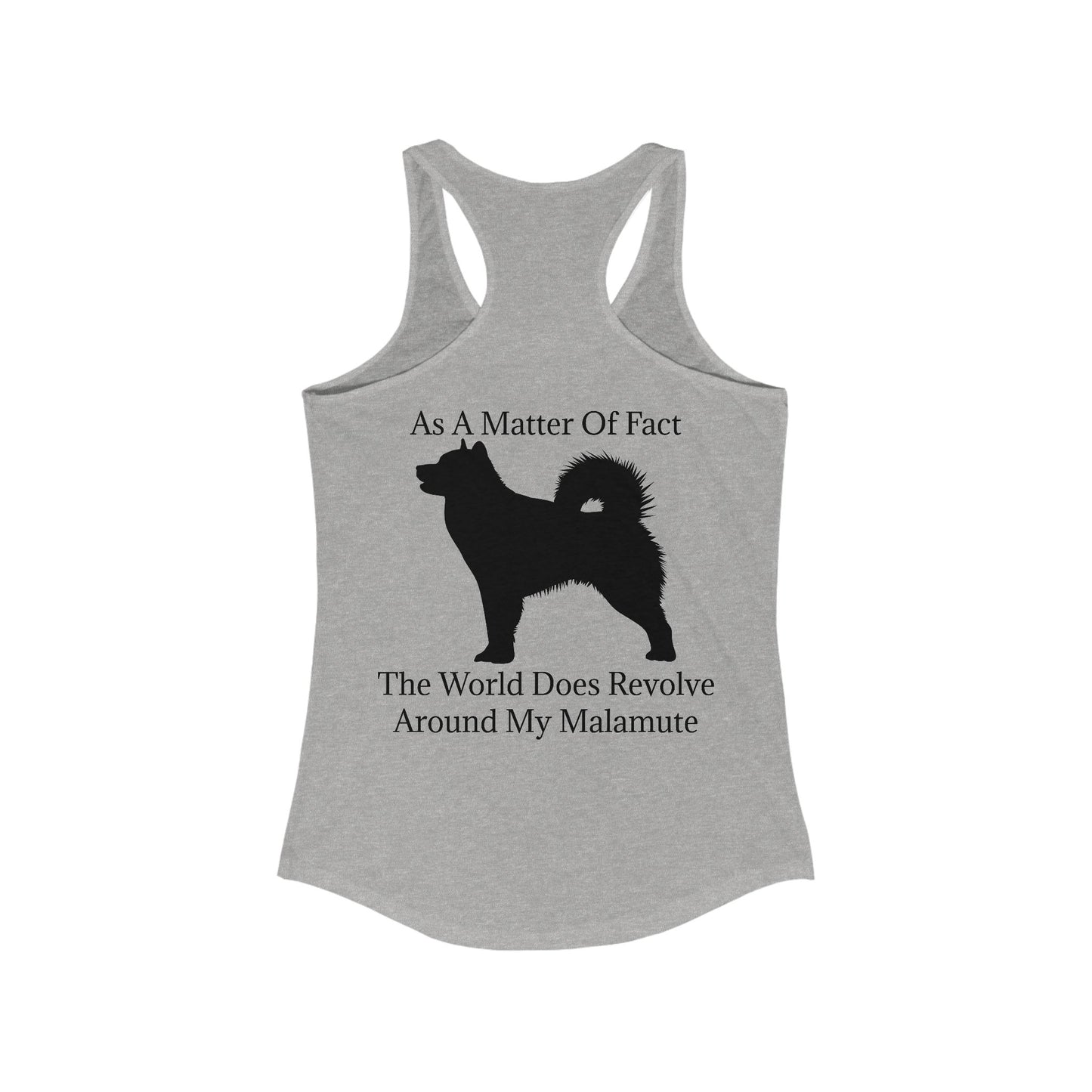 Matter Of Fact Malamute Women's Racerback Tank