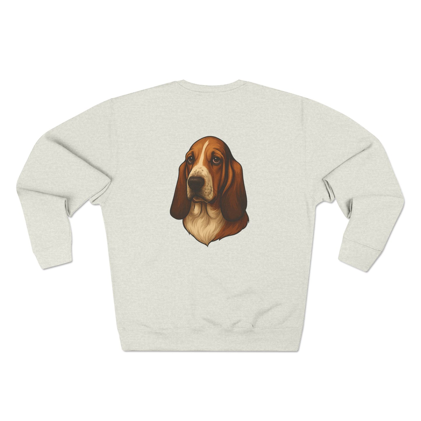 Basset Hound Head Unisex Crewneck Sweatshirt