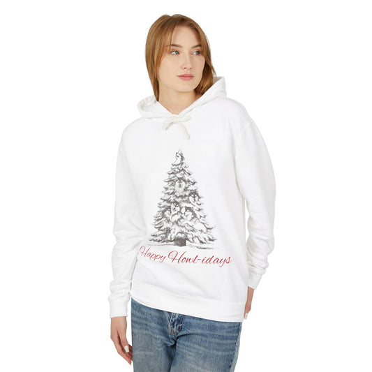Happy Howl-idays Unisex Lightweight Hoodie
