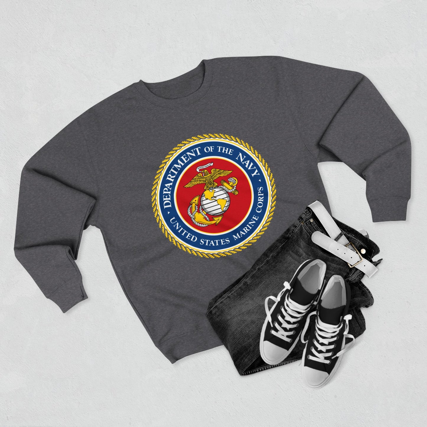US Marine Corps Unisex Crewneck Sweatshirt
