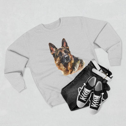 German Shepherd Head Unisex Crewneck Sweatshirt