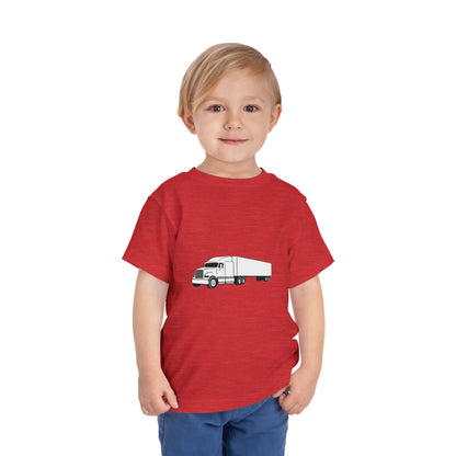 Semi Truck Toddler Unisex Short Sleeve Crewneck Tee