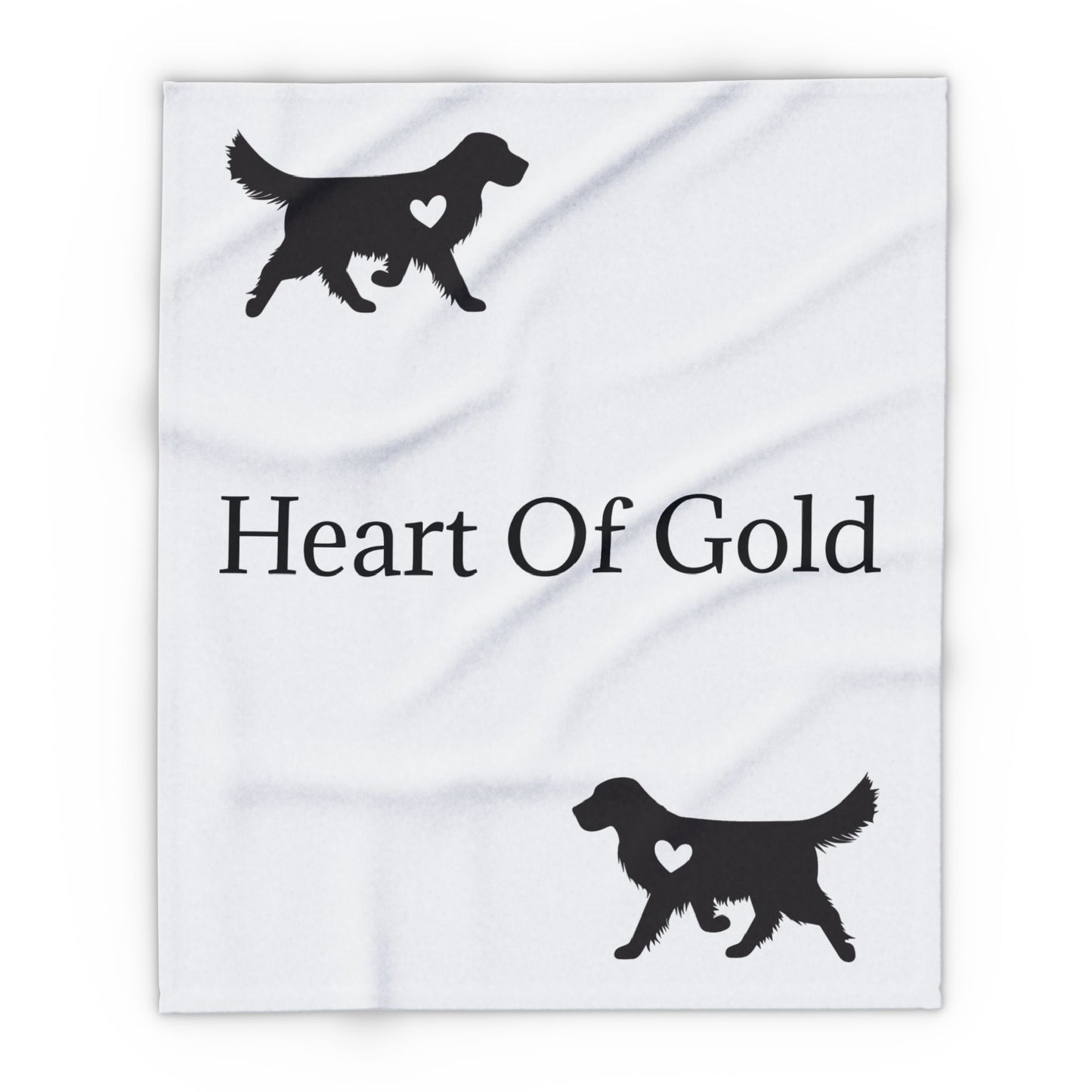 Heart Of Gold Arctic Fleece Blanket