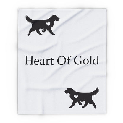 Heart Of Gold Arctic Fleece Blanket