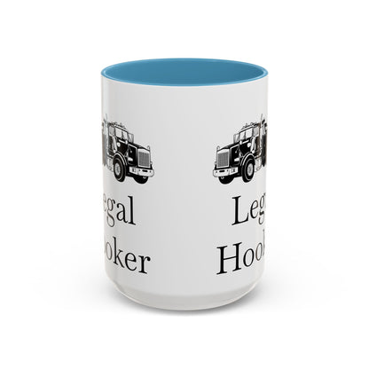 Legal H**ker Heavy Tow Truck 2-Tone Coffee Mug