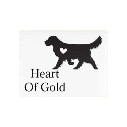 Heart Of Gold Ceramic Photo Tile