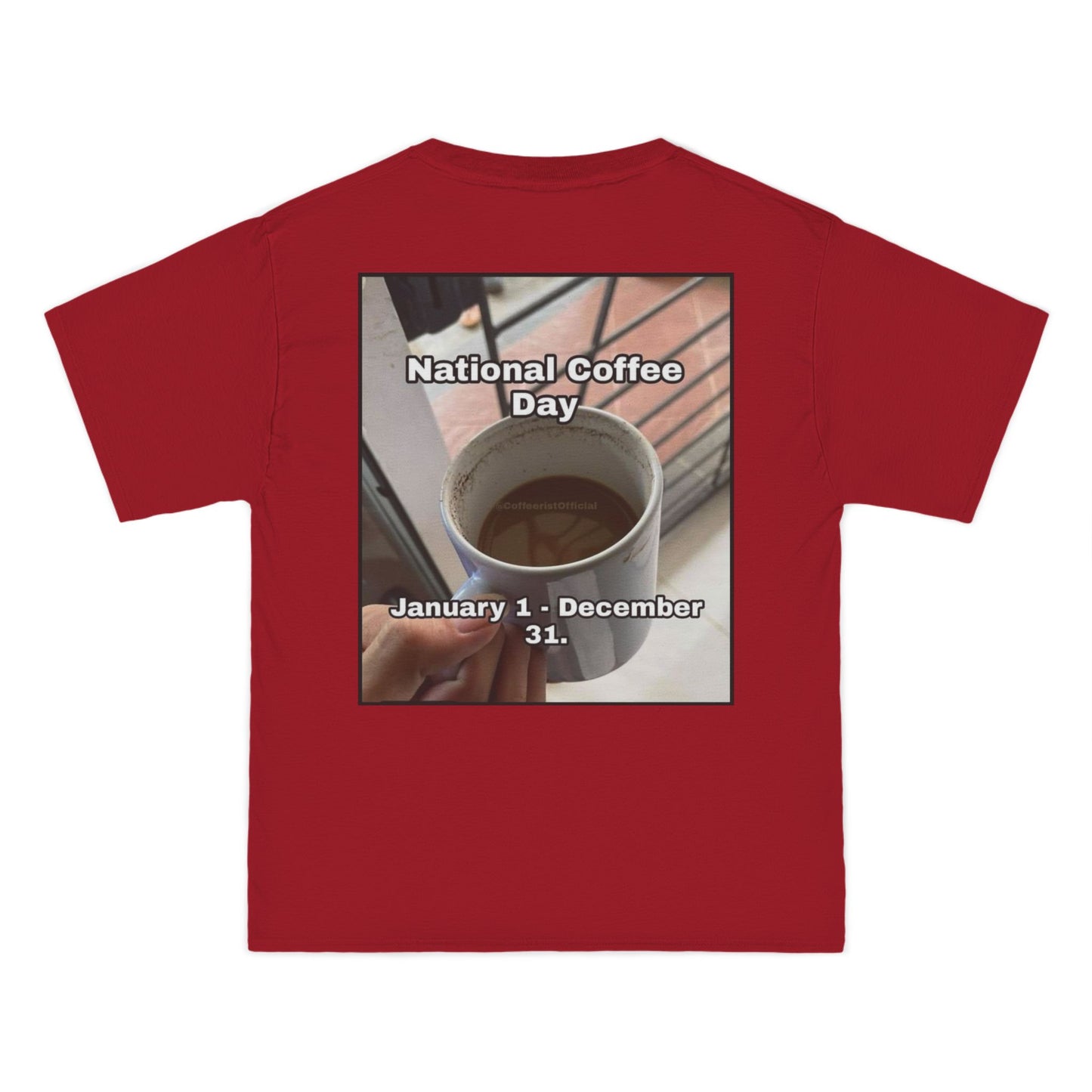 National Coffee Day Men's Short-Sleeve Crewneck Tee