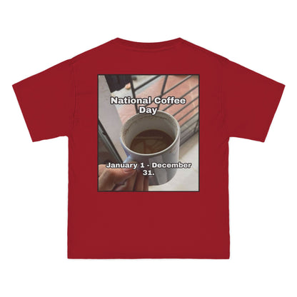National Coffee Day Men's Short-Sleeve Crewneck Tee