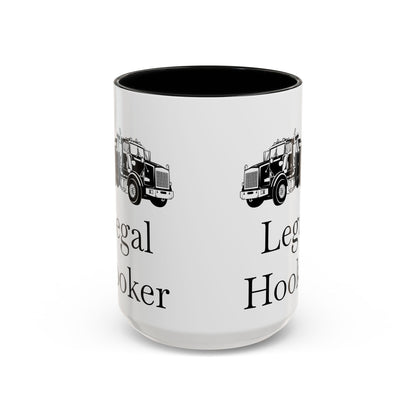 Legal H**ker Heavy Tow Truck 2-Tone Coffee Mug