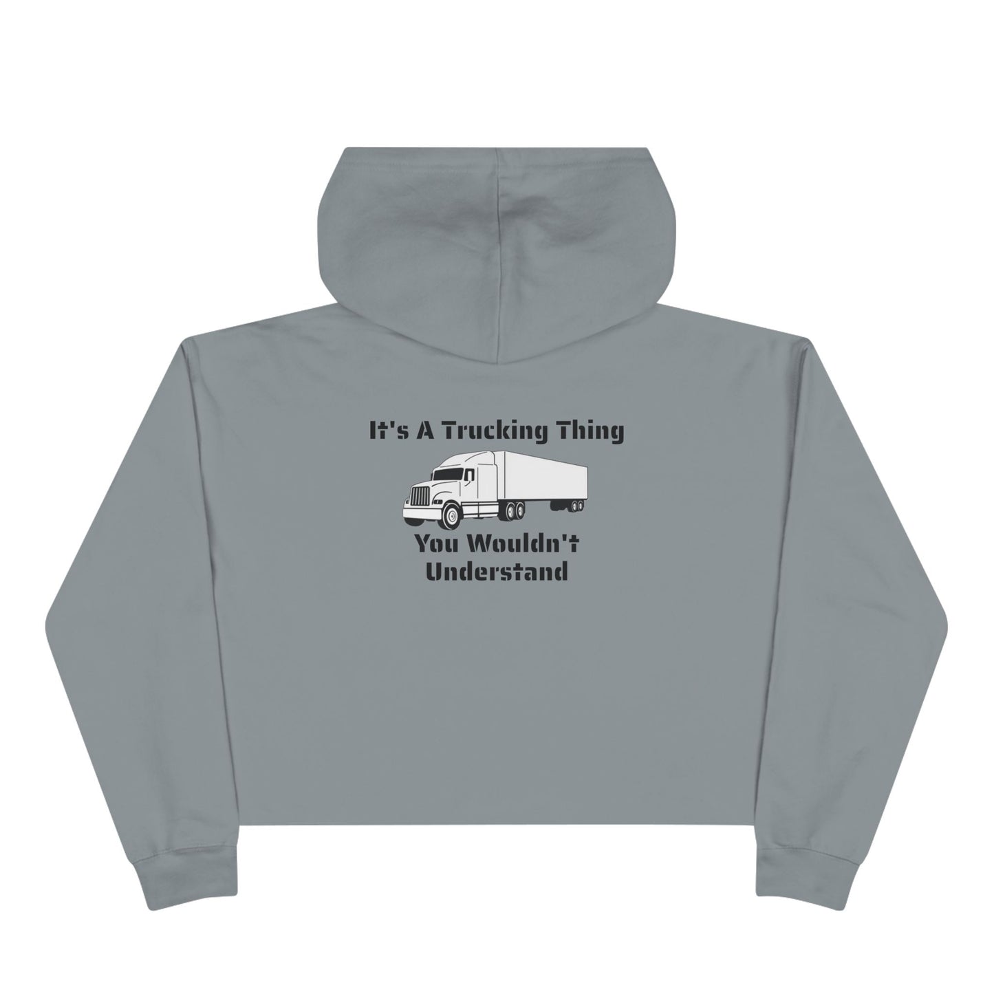 Trucking Thing Women's Crop Hoodie