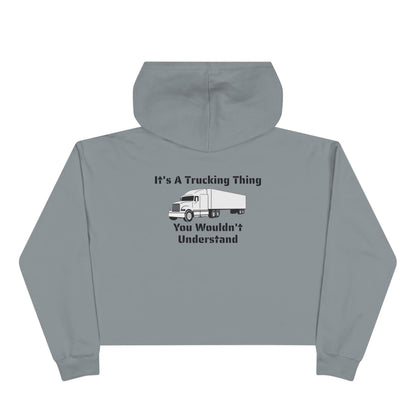 Trucking Thing Women's Crop Hoodie