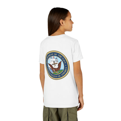 US Navy Youth Unisex Short Sleeve Crewneck Tee
