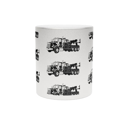 Heavy Tow Truck Metallic Coffee Mug