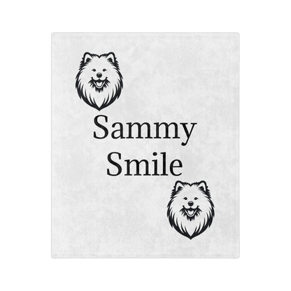 Sammy Smile Velveteen Microfiber Blanket