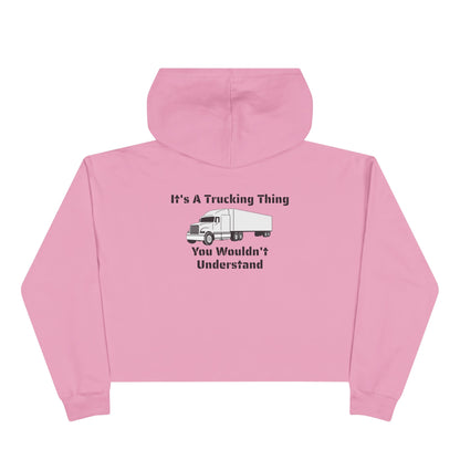 Trucking Thing Women's Crop Hoodie