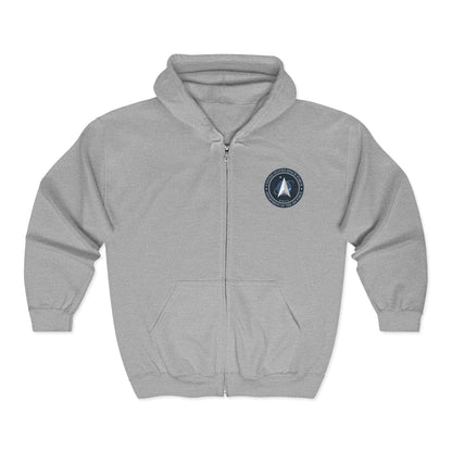 US Space Force Unisex Full Zip Hoodie
