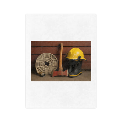Fire/Rescue Appreciation Velveteen Microfiber Blanket