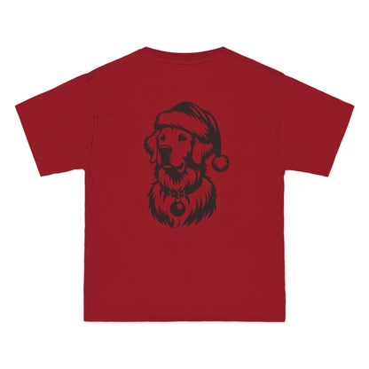 Santa Paws Golden Men's Short-Sleeve Crewneck Tee