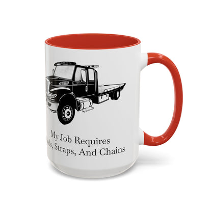 Beds, Straps, And Chains 2-Tone Coffee Mug