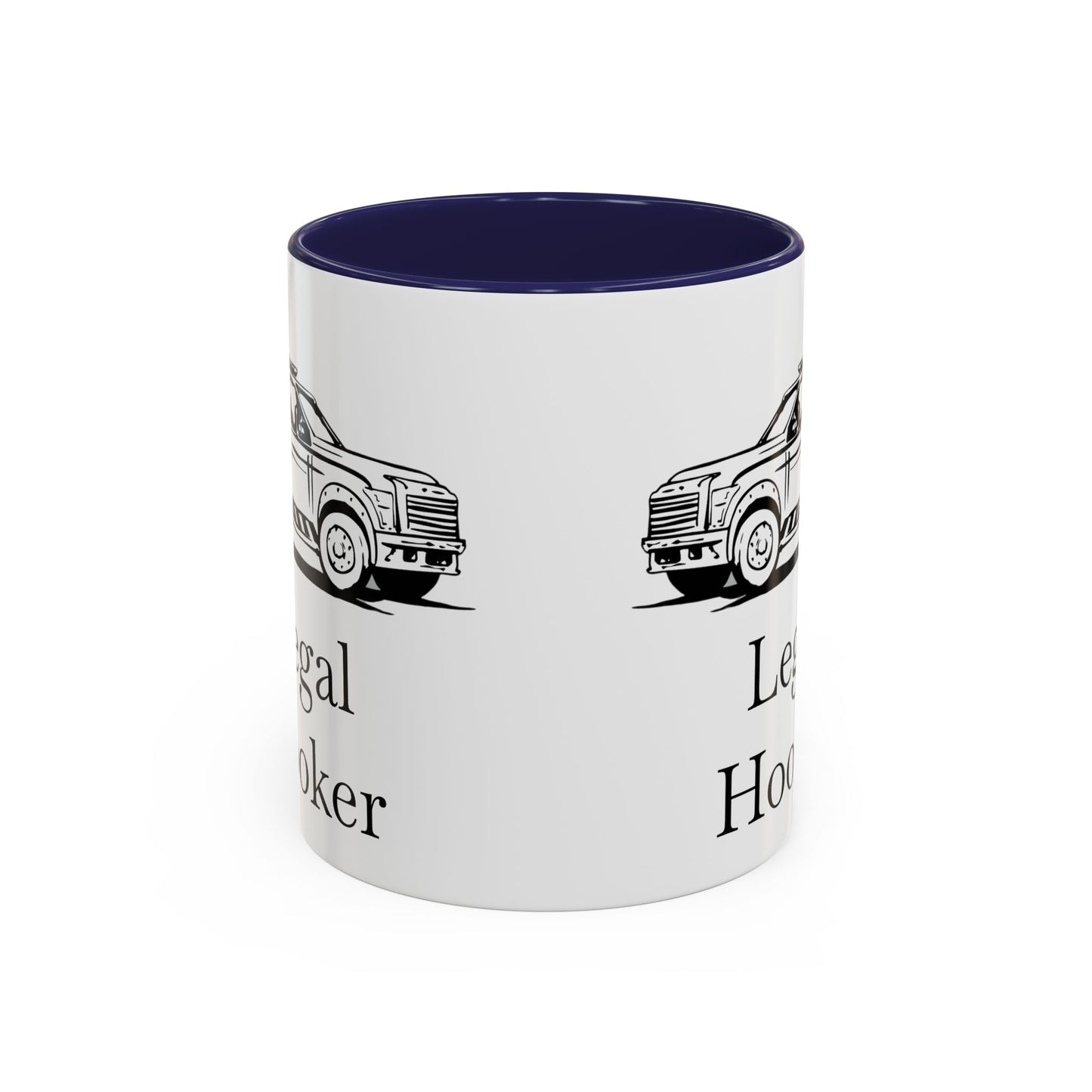 Legal H**ker Wheel Lift Tow Truck 2-Tone Coffee Mug