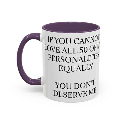 50 Personalities 2-Tone Coffee Mug