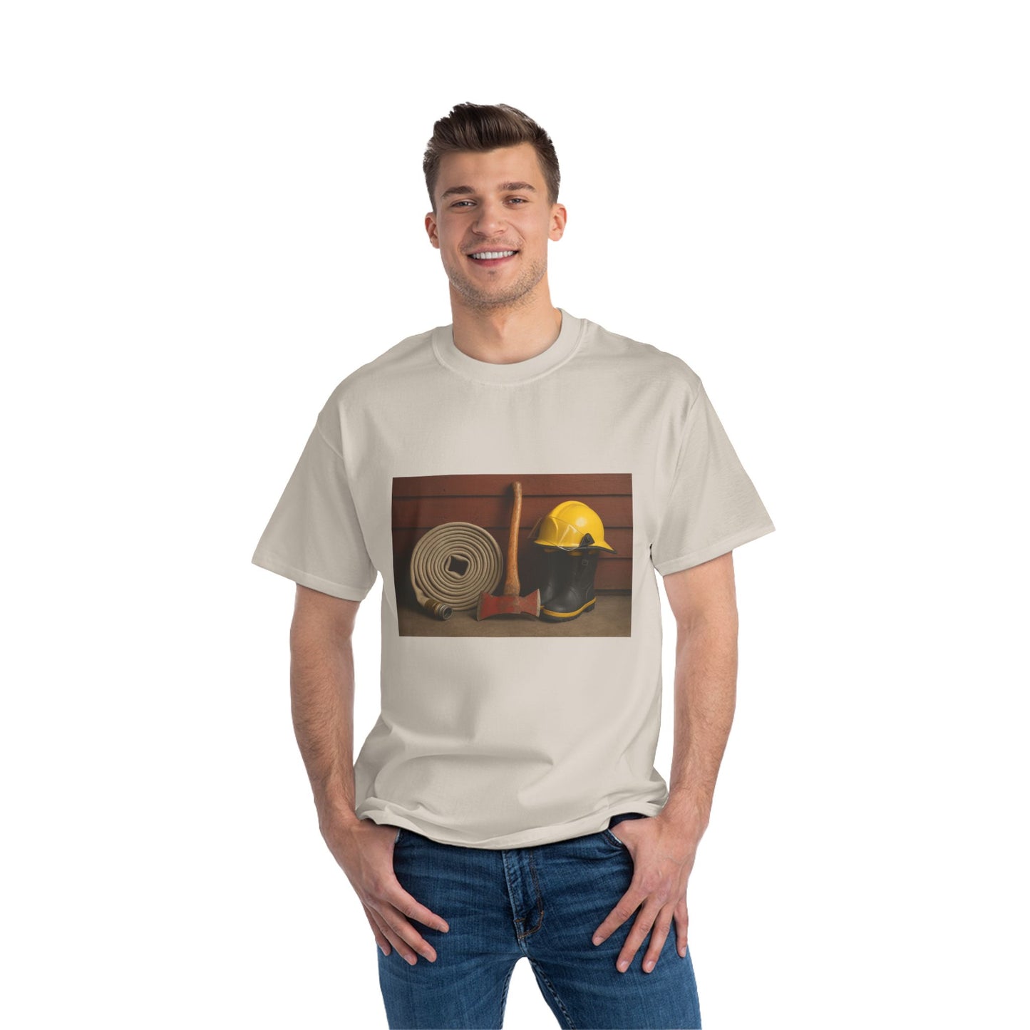 Fire/Rescue Appreciation Men's Short-Sleeve Crewneck Tee