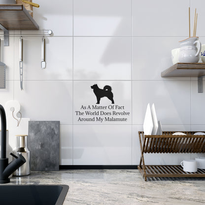 Matter Of Fact Malamute Ceramic Photo Tile