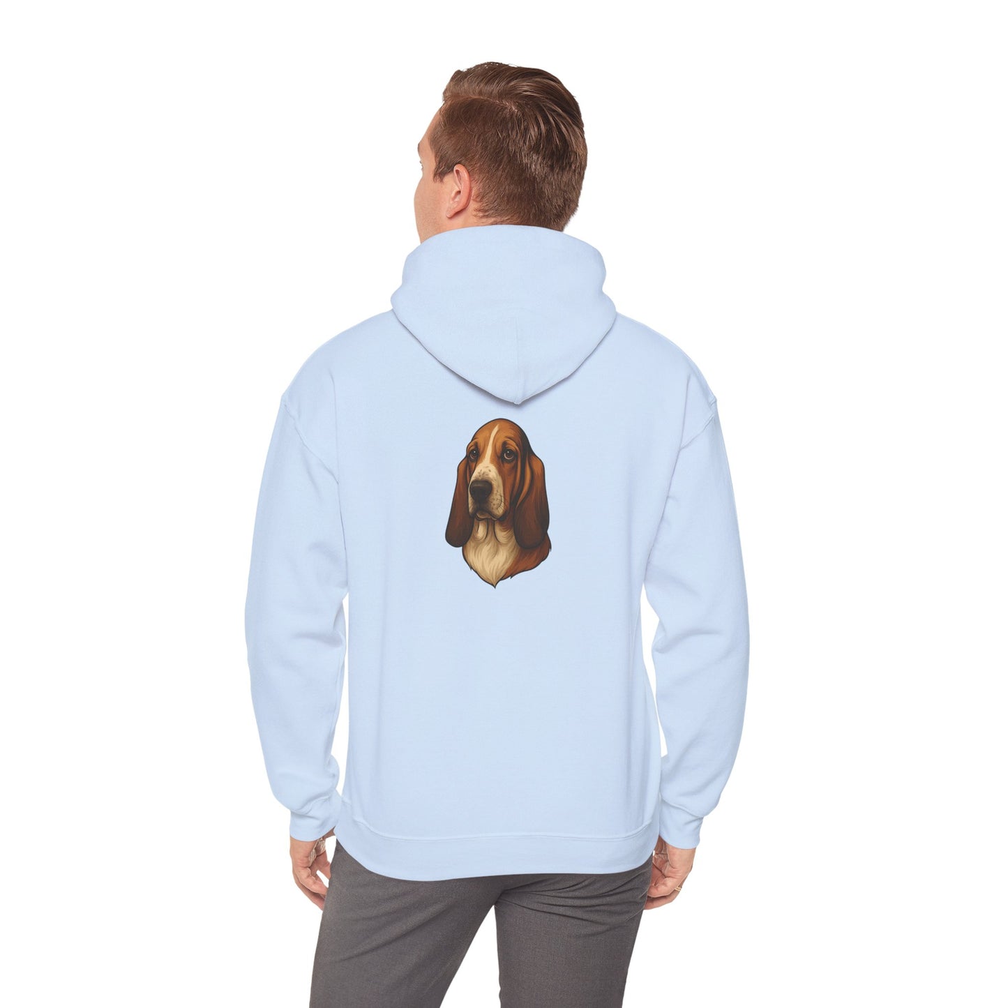 Basset Hound Head Unisex Hoodie