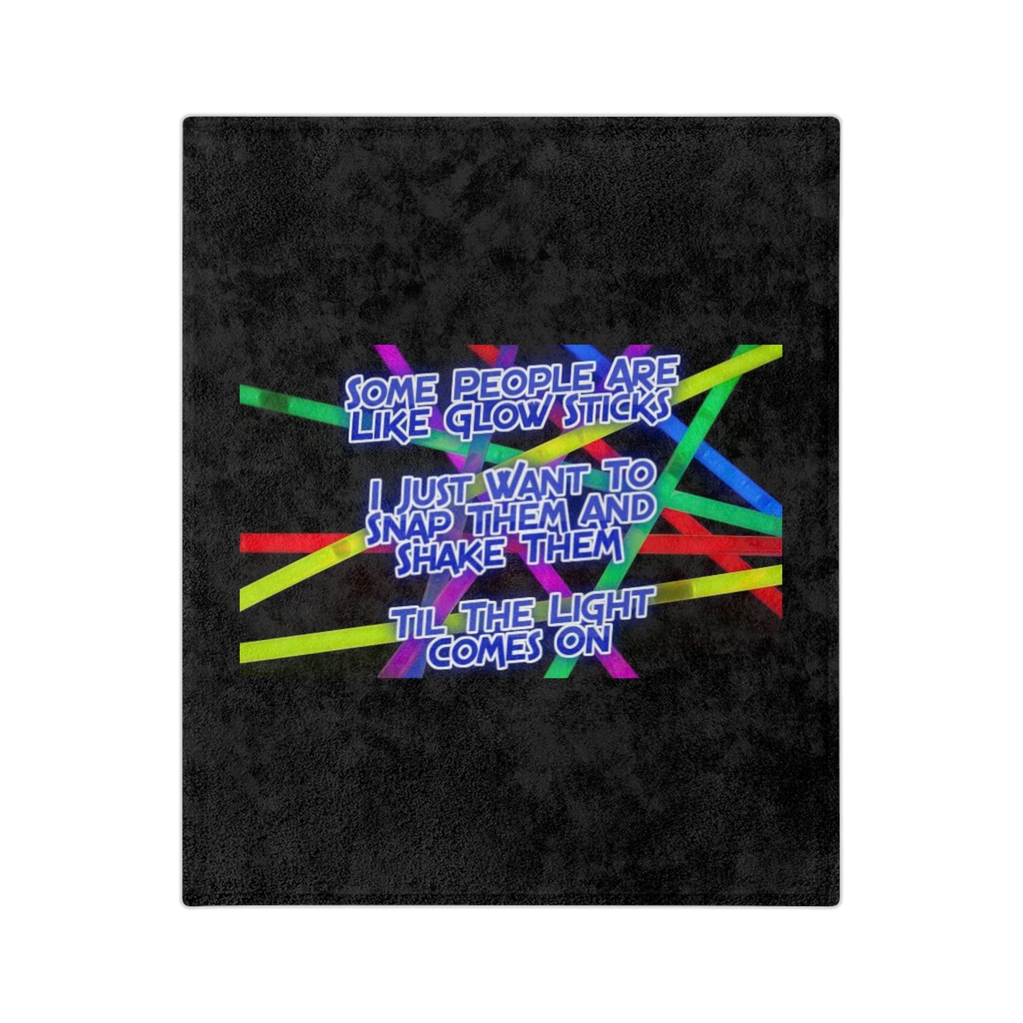 Glow Sticks Velveteen Microfiber Blanket