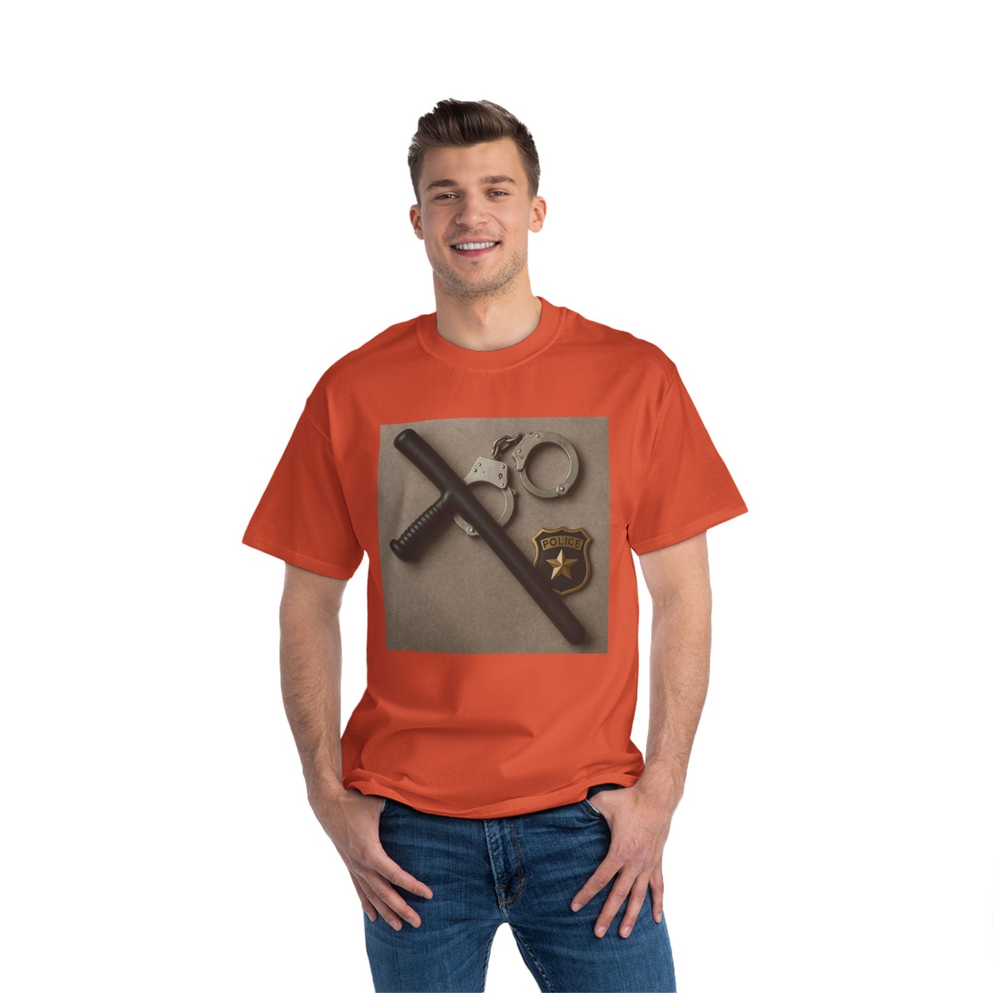 Law Enforcement Appreciation Men's Short-Sleeve Crewneck Tee