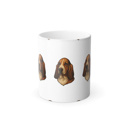 Basset Hound Head Color Changing Mug