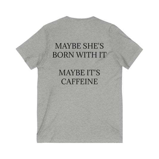 Born With It Unisex Short Sleeve V-Neck Tee