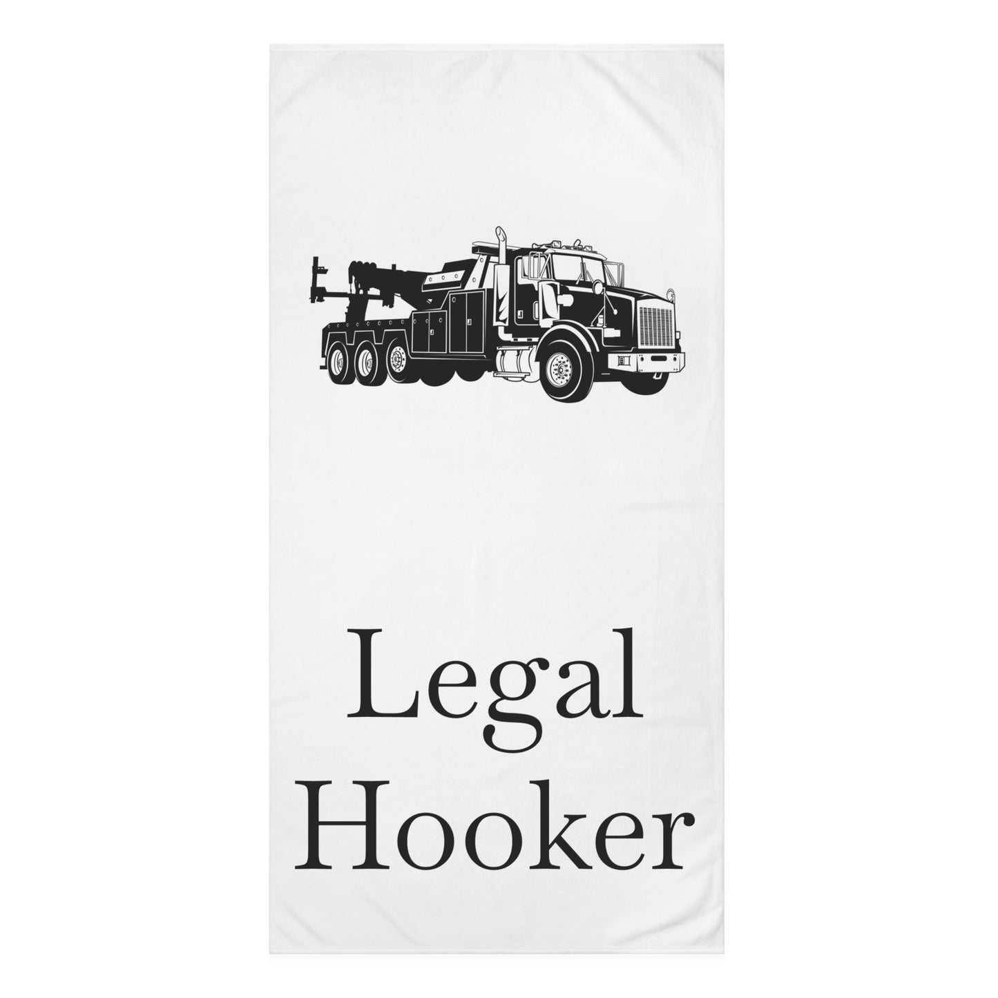 Legal H**ker Heavy Tow Truck Mink-Cotton  Beach Towel