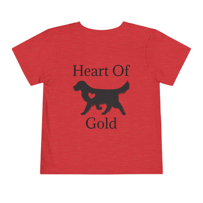 Heart Of Gold Toddler Unisex Short Sleeve Crewneck Tee